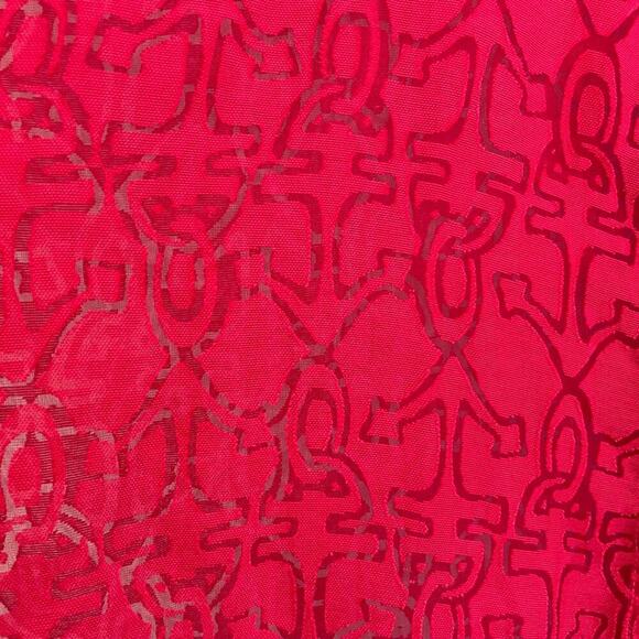 Alfred Dunner Semi-Sheer Red Button Down Blouse, 3/4 Sleeve, Anchors, Cruise L - Picture 3 of 14